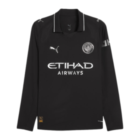 Manchester City 2025/26 Away Long Sleeve Player Jersey